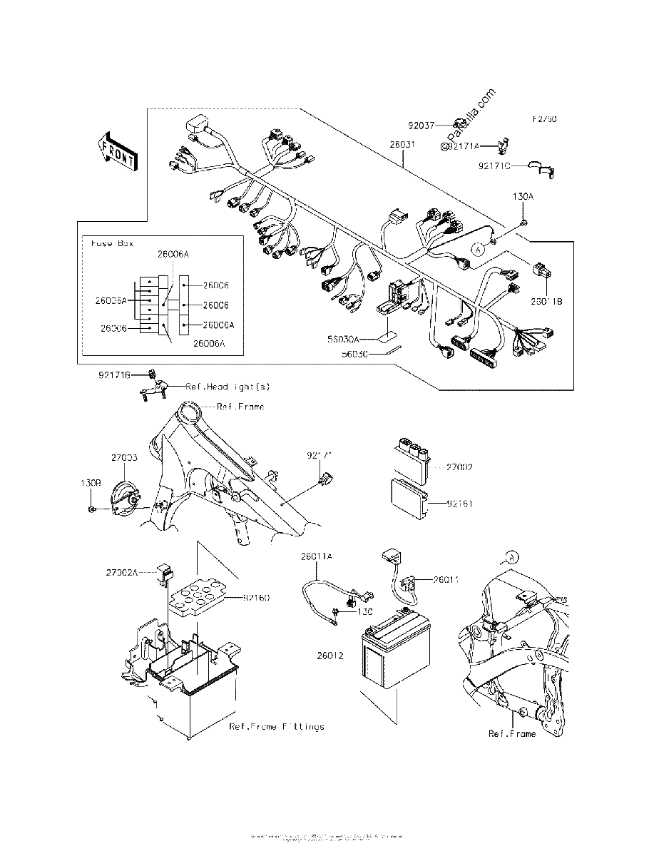 Diagrama de CHASSIS ELECTRICAL EQUIPMENT