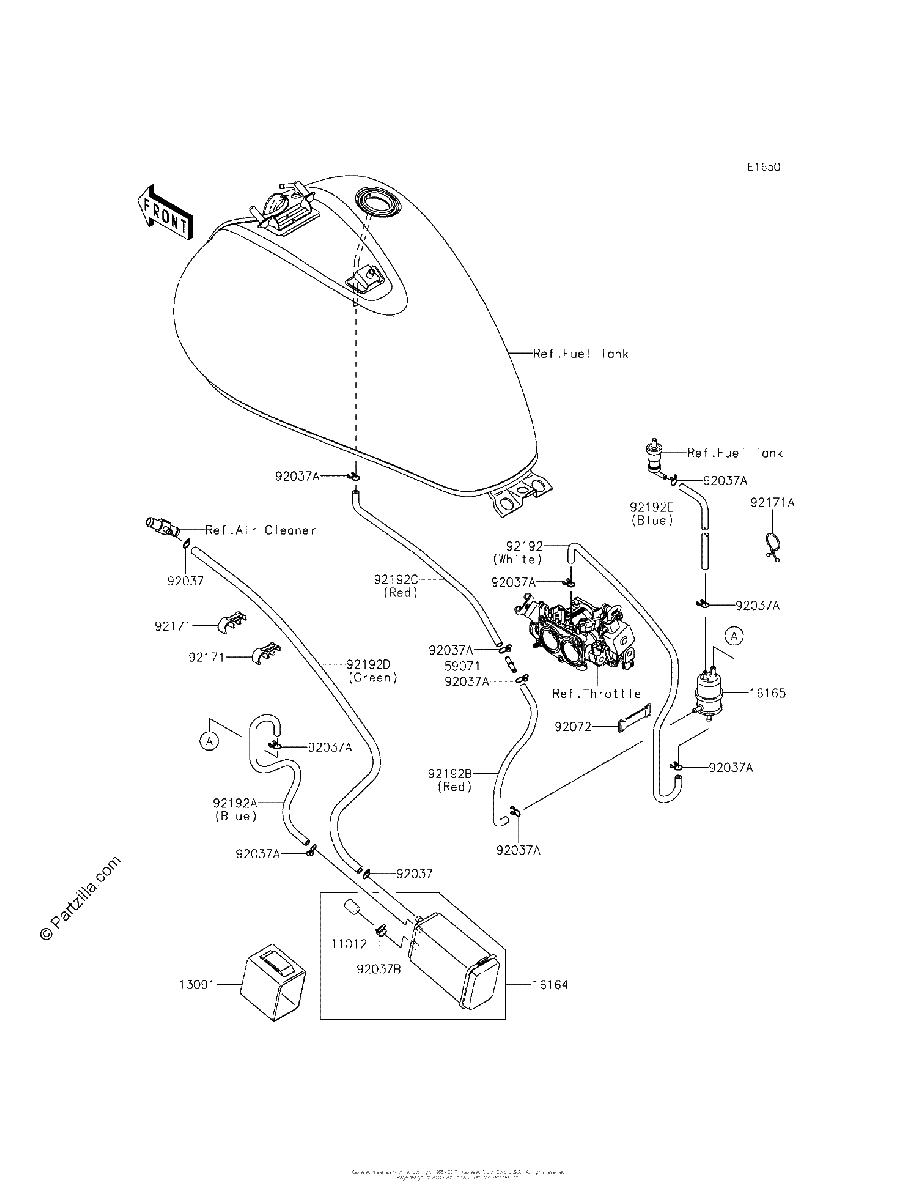Diagrama de FUEL EVAPORATIVE SYSTEM CA