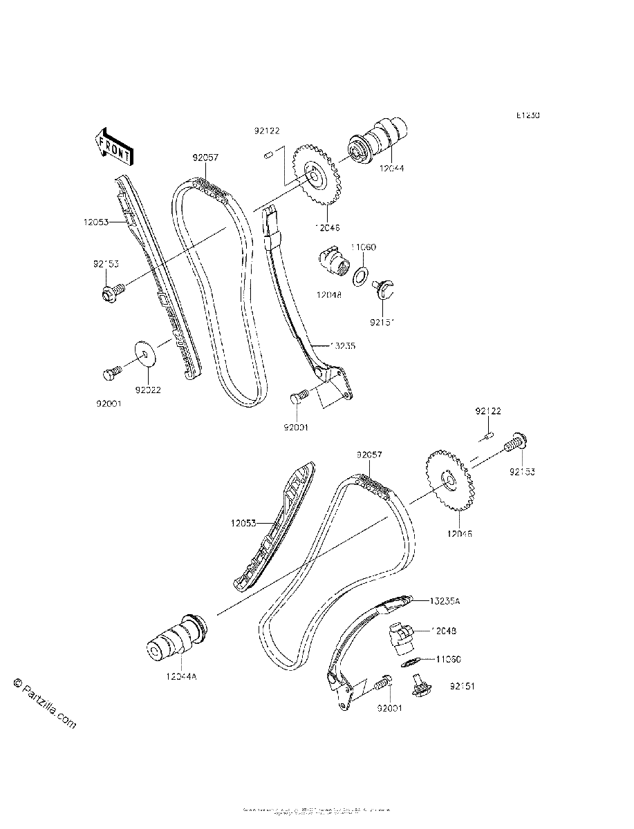 Diagrama de CAMSHAFT S TENSIONER