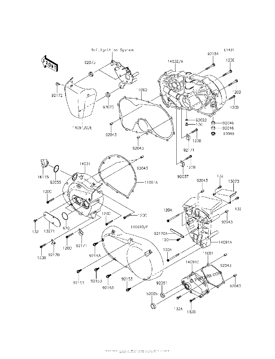 Diagrama de ENGINE COVER S