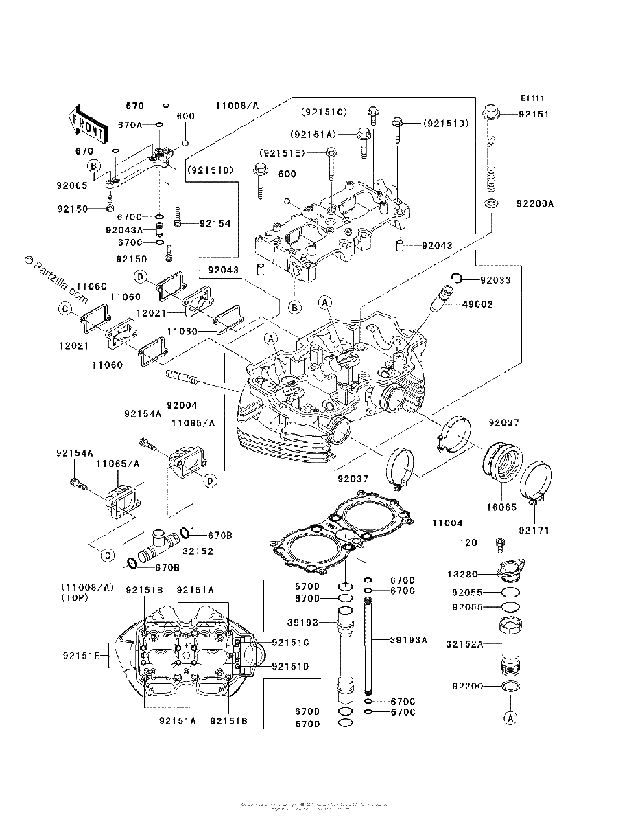 Diagrama de CYLINDER HEAD