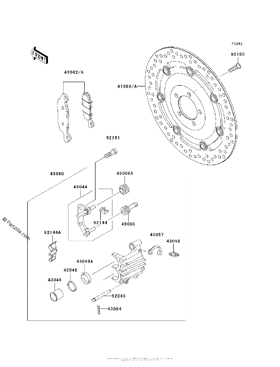 Diagrama de FRONT BRAKE