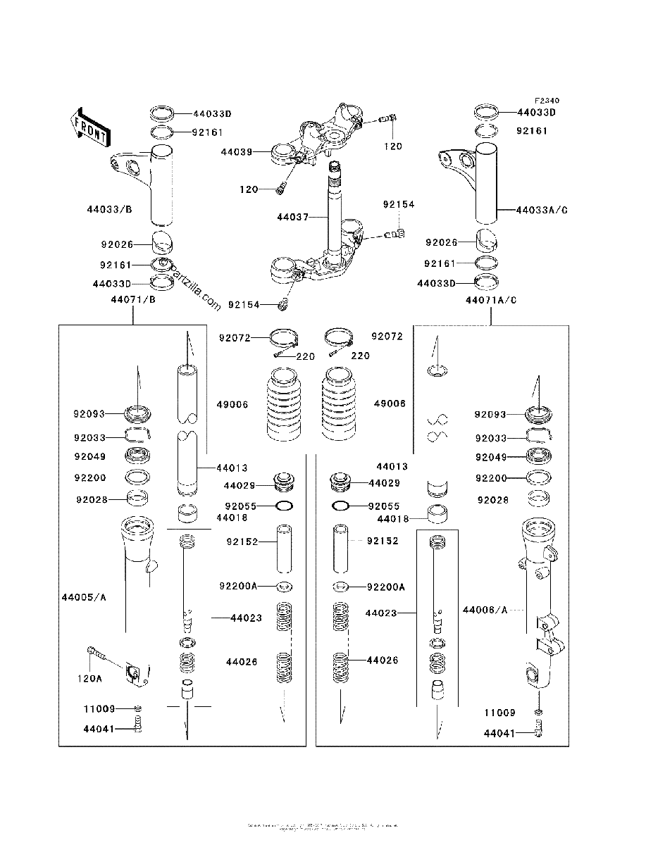 Diagrama de FRONT FORK