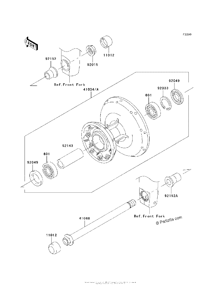 Diagrama de FRONT HUB