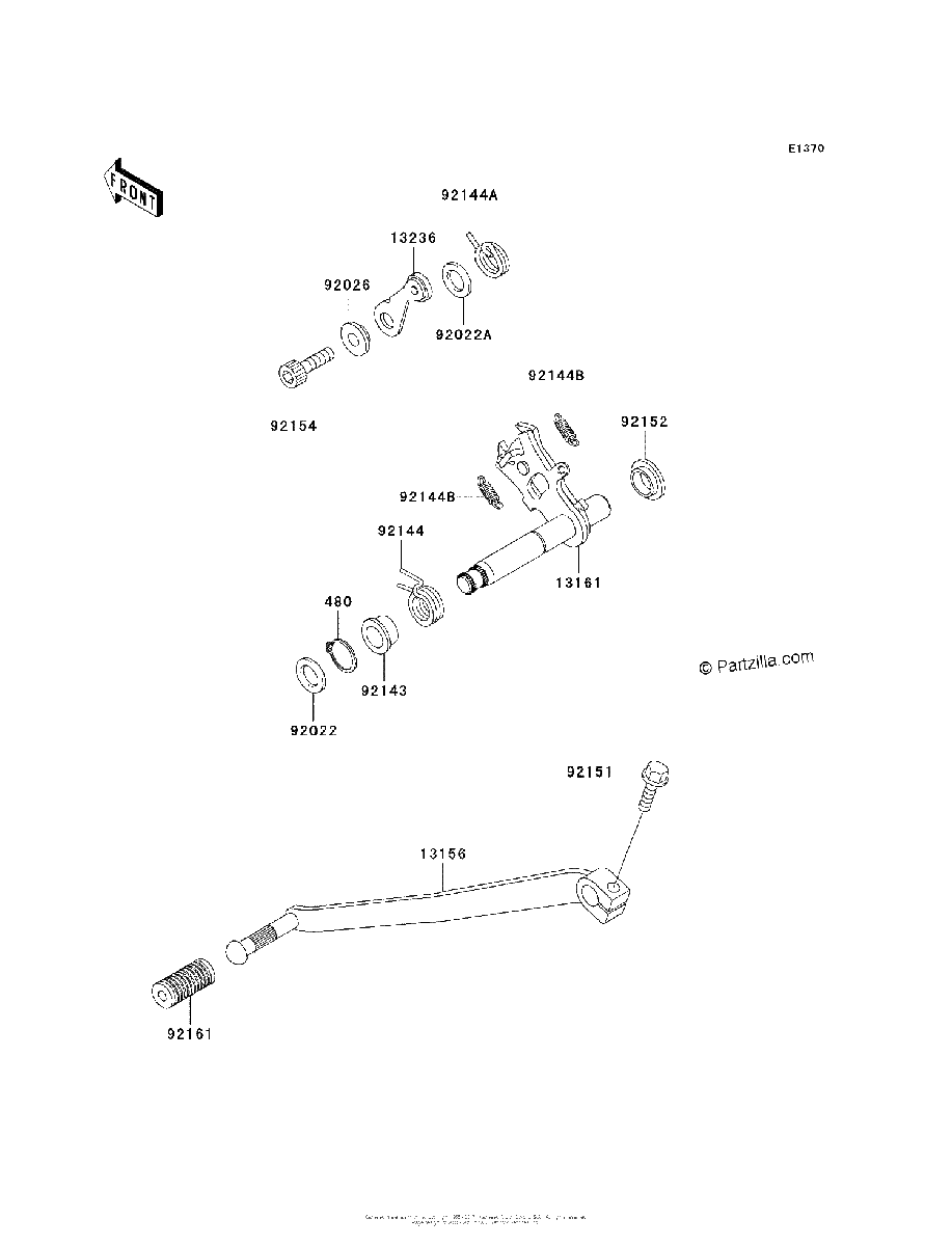 Diagrama de GEAR CHANGE MECHANISM