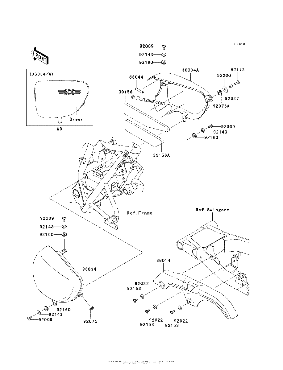 Diagrama de SIDE COVERS CHAIN COVER ABF ACF