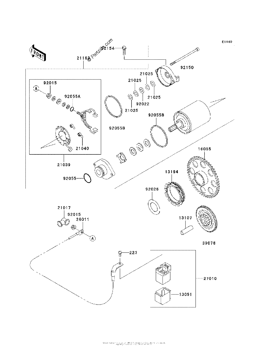 Diagrama de STARTER MOTOR