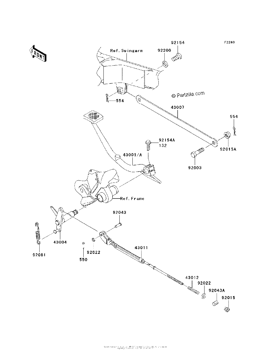 Diagrama de BRAKE PEDAL