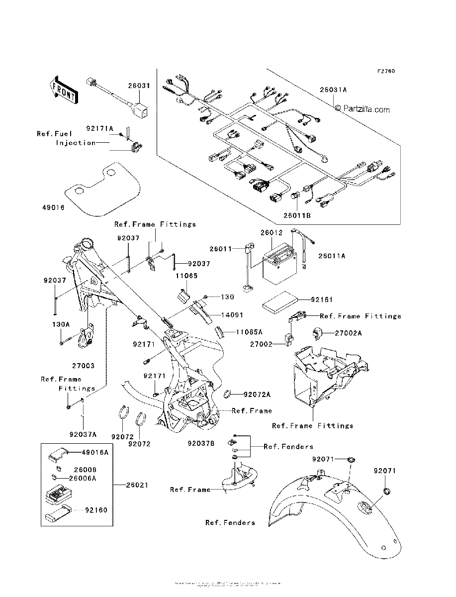 Diagrama de CHASSIS ELECTRICAL EQUIPMENT