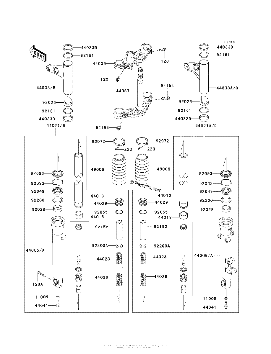 Diagrama de FRONT FORK