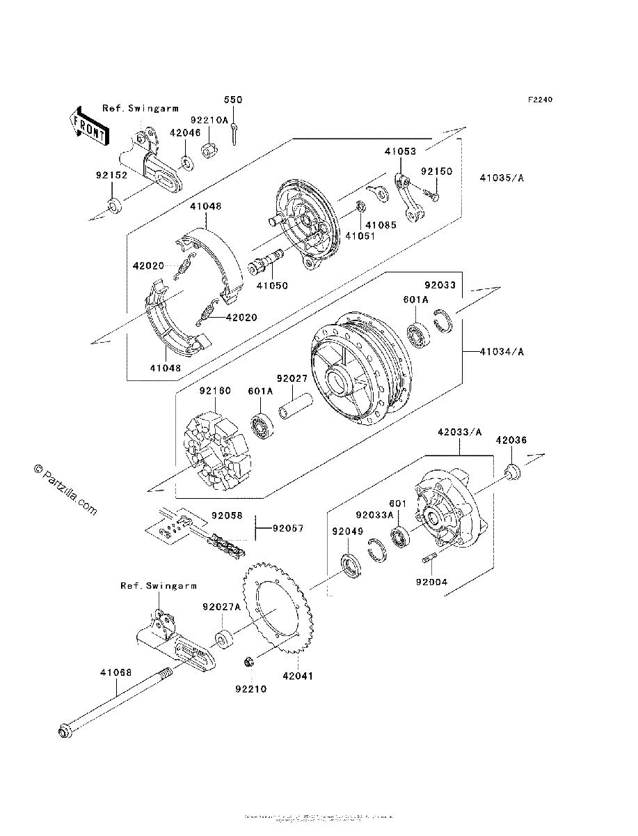 Diagrama de REAR HUB