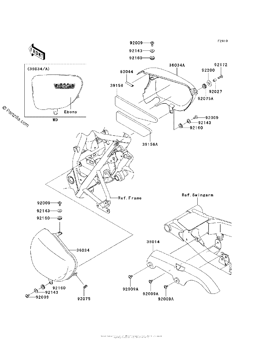 Diagrama de SIDE COVERS CHAIN COVER ACFA