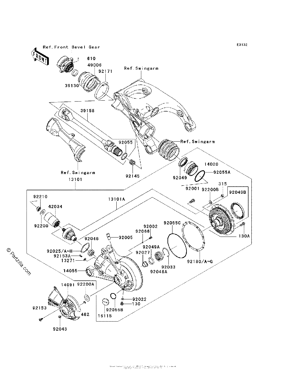 Diagrama de DRIVE SHAFT FINAL GEAR