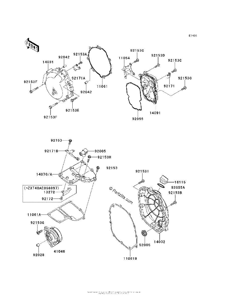Diagrama de ENGINE COVER S