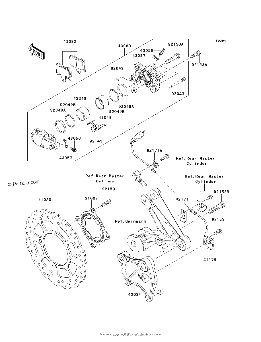 Diagrama de REAR BRAKE