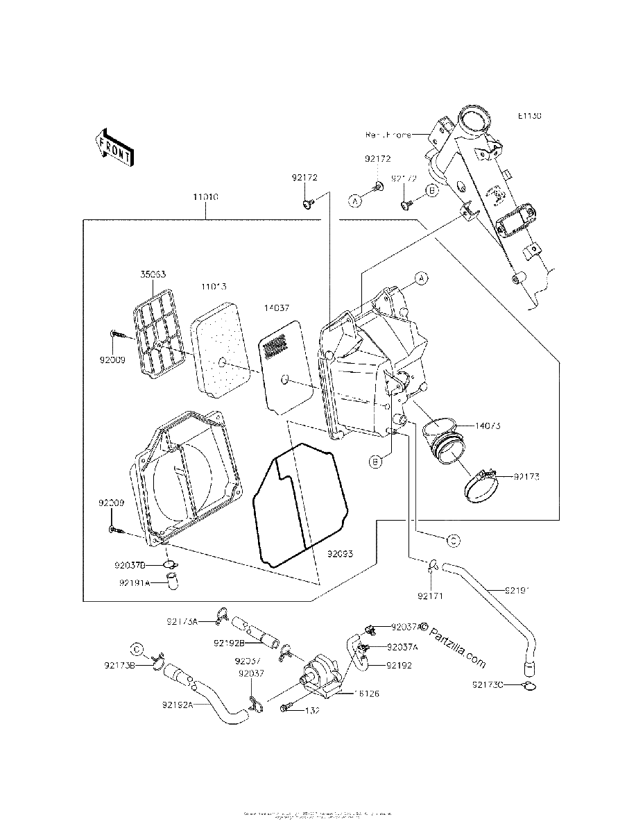 Diagrama de AIR CLEANER