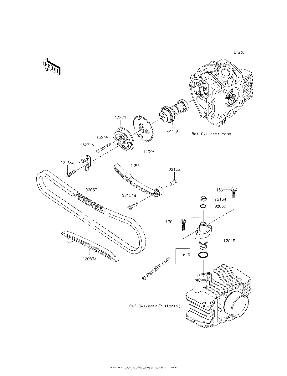 Diagrama de CAMSHAFT S TENSIONER