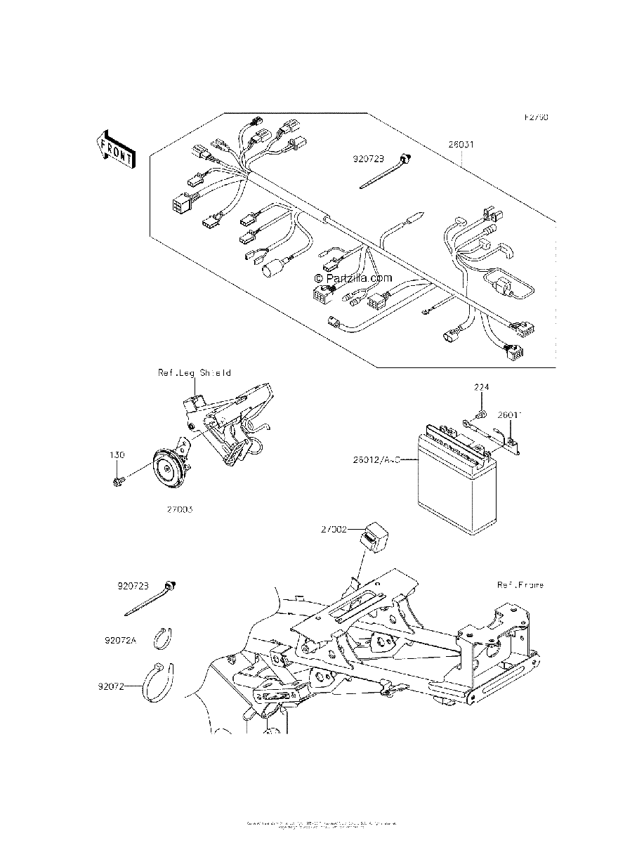Diagrama de CHASSIS ELECTRICAL EQUIPMENT