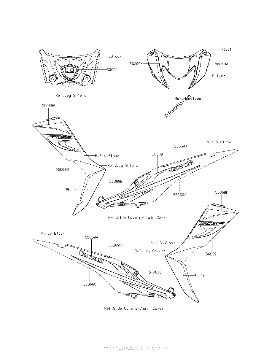 Diagrama de DECALS SILVER