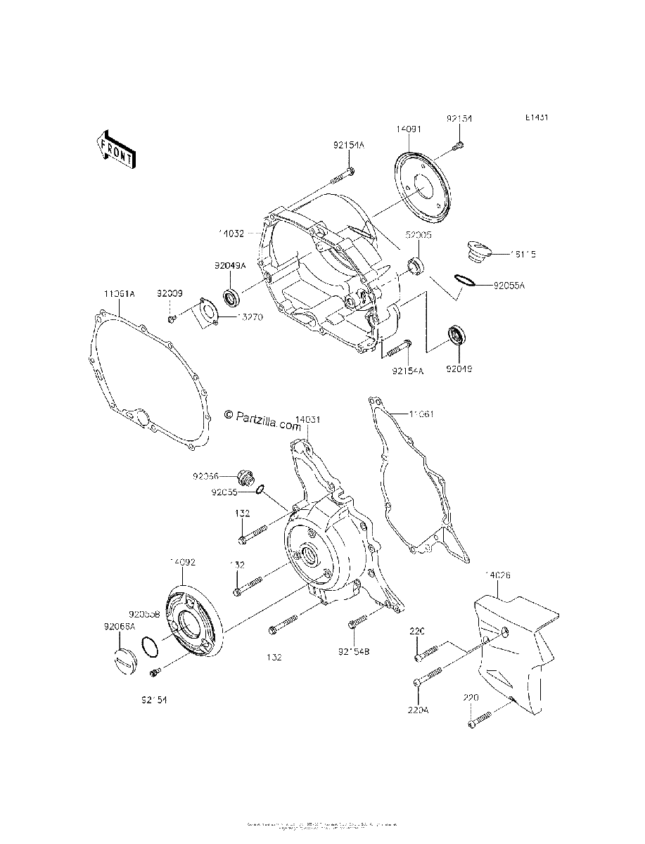 Diagrama de ENGINE COVER S