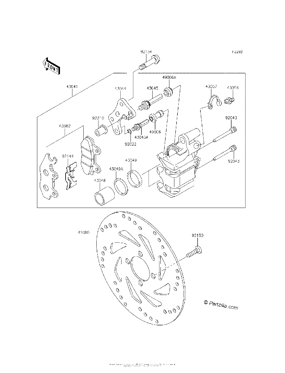 Diagrama de FRONT BRAKE