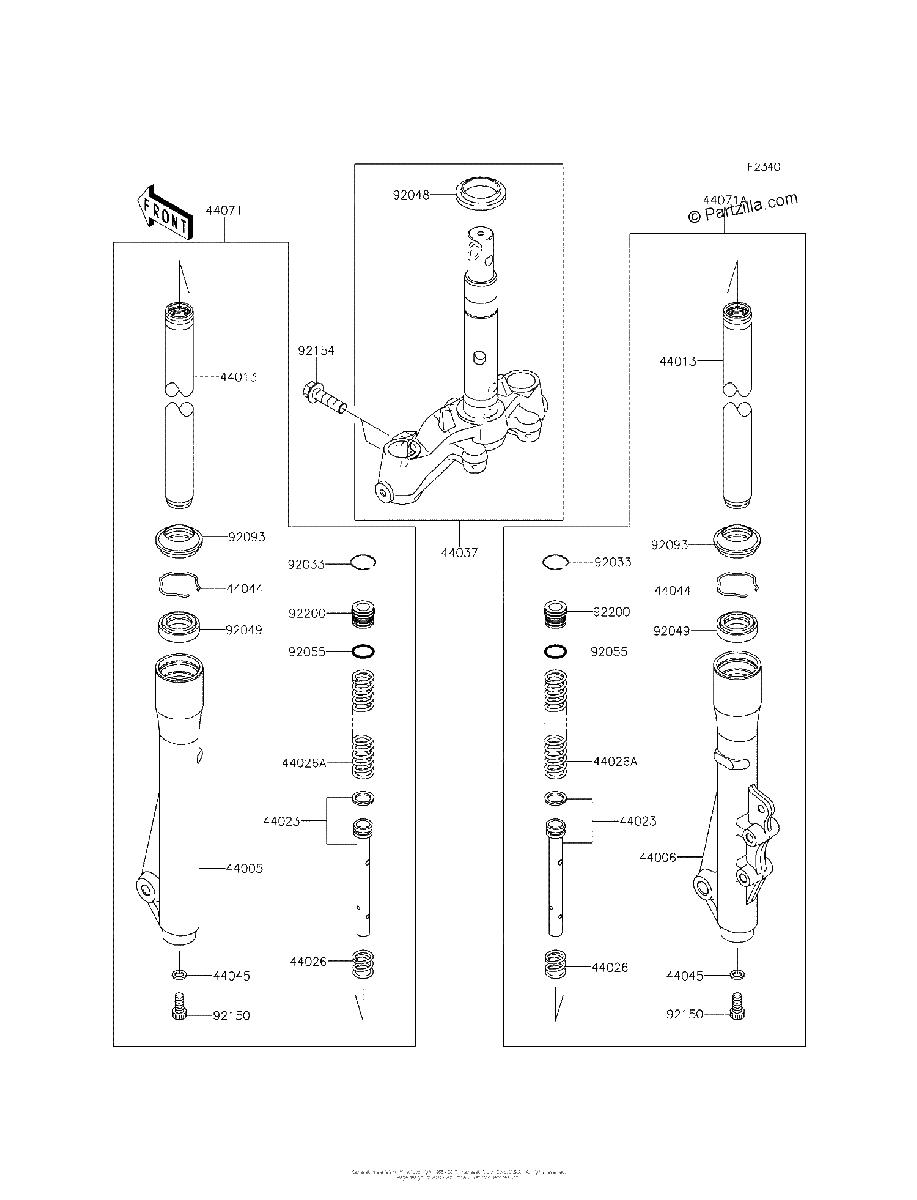 Diagrama de FRONT FORK