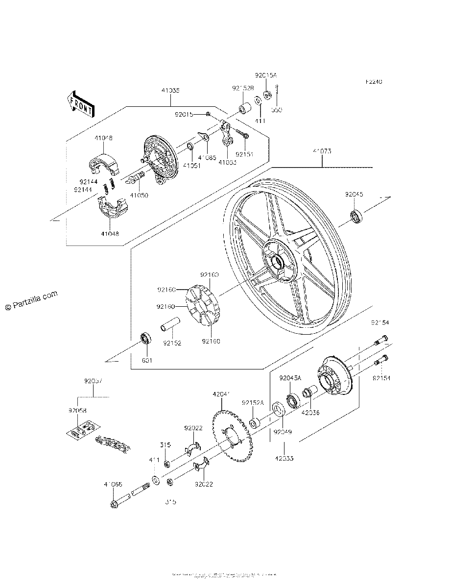 Diagrama de REAR HUB