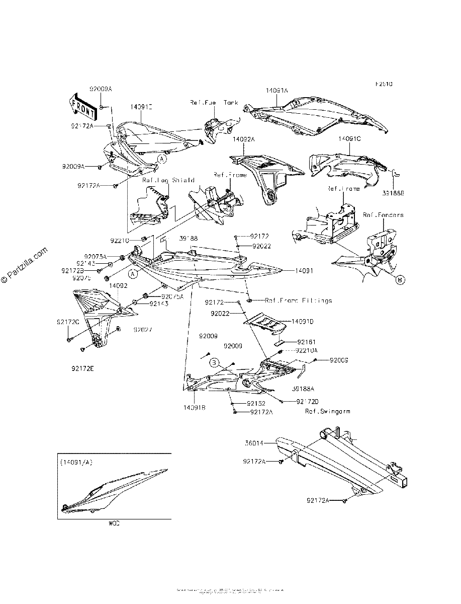 Diagrama de SIDE COVERS CHAIN COVER