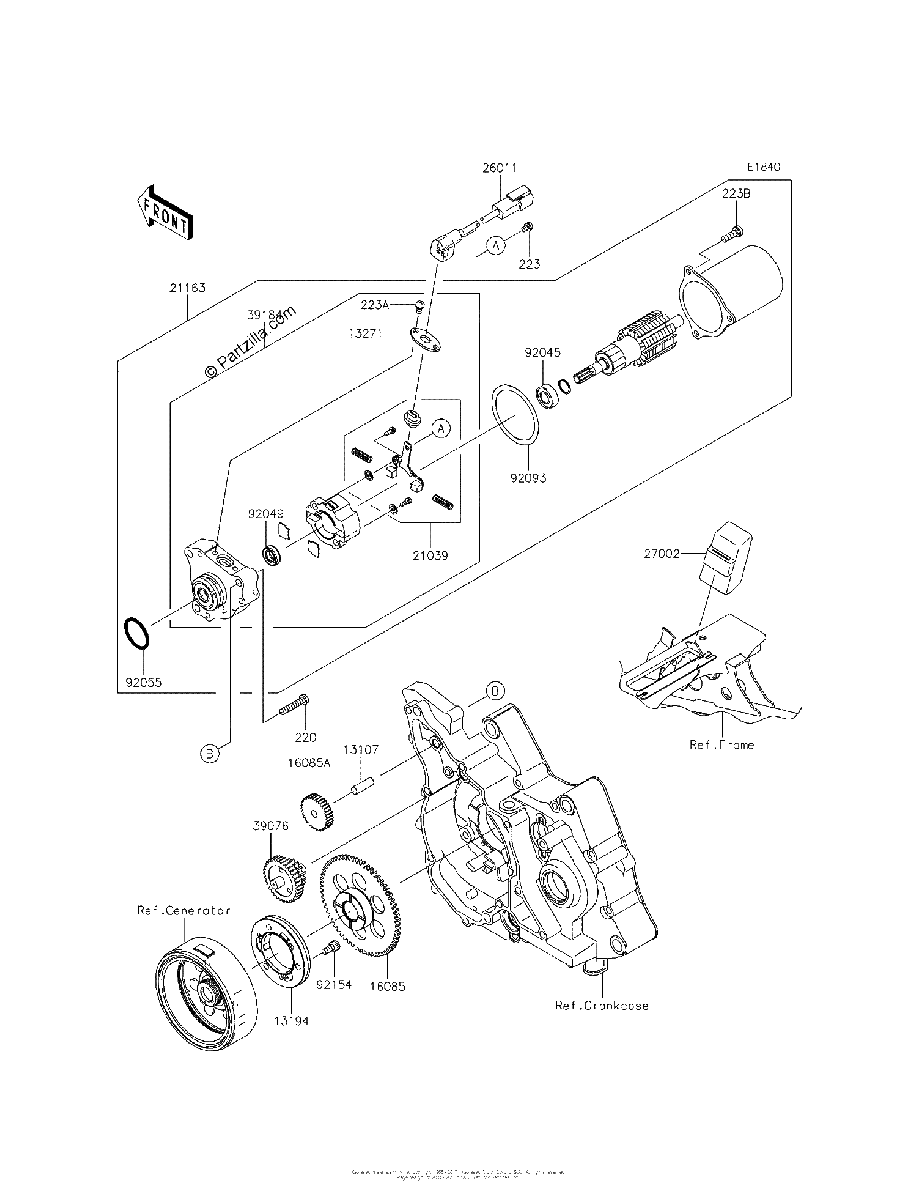 Diagrama de STARTER MOTOR