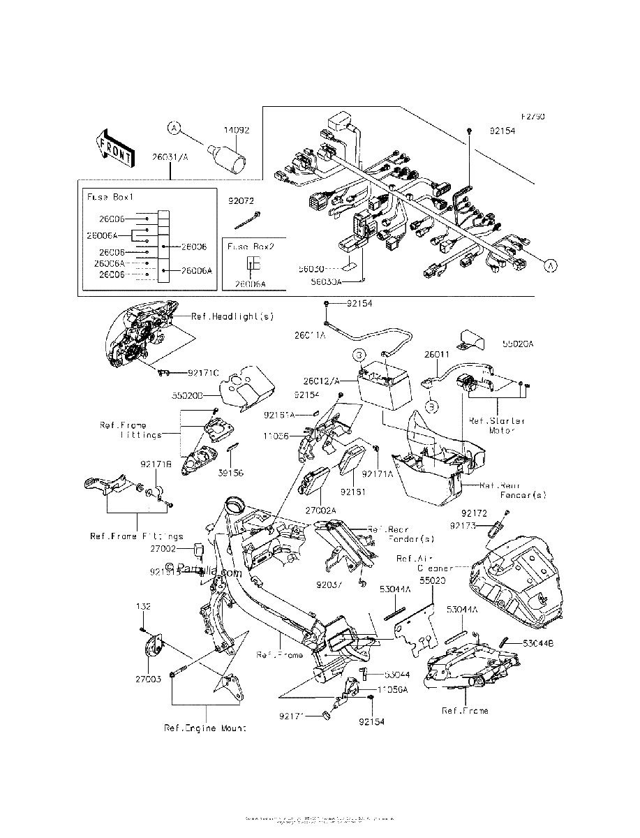 Diagrama de CHASSIS ELECTRICAL EQUIPMENT