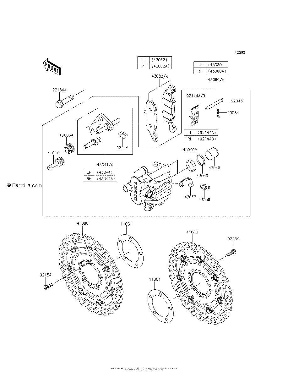 Diagrama de FRONT BRAKE