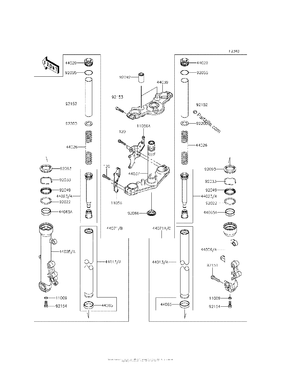 Diagrama de FRONT FORK