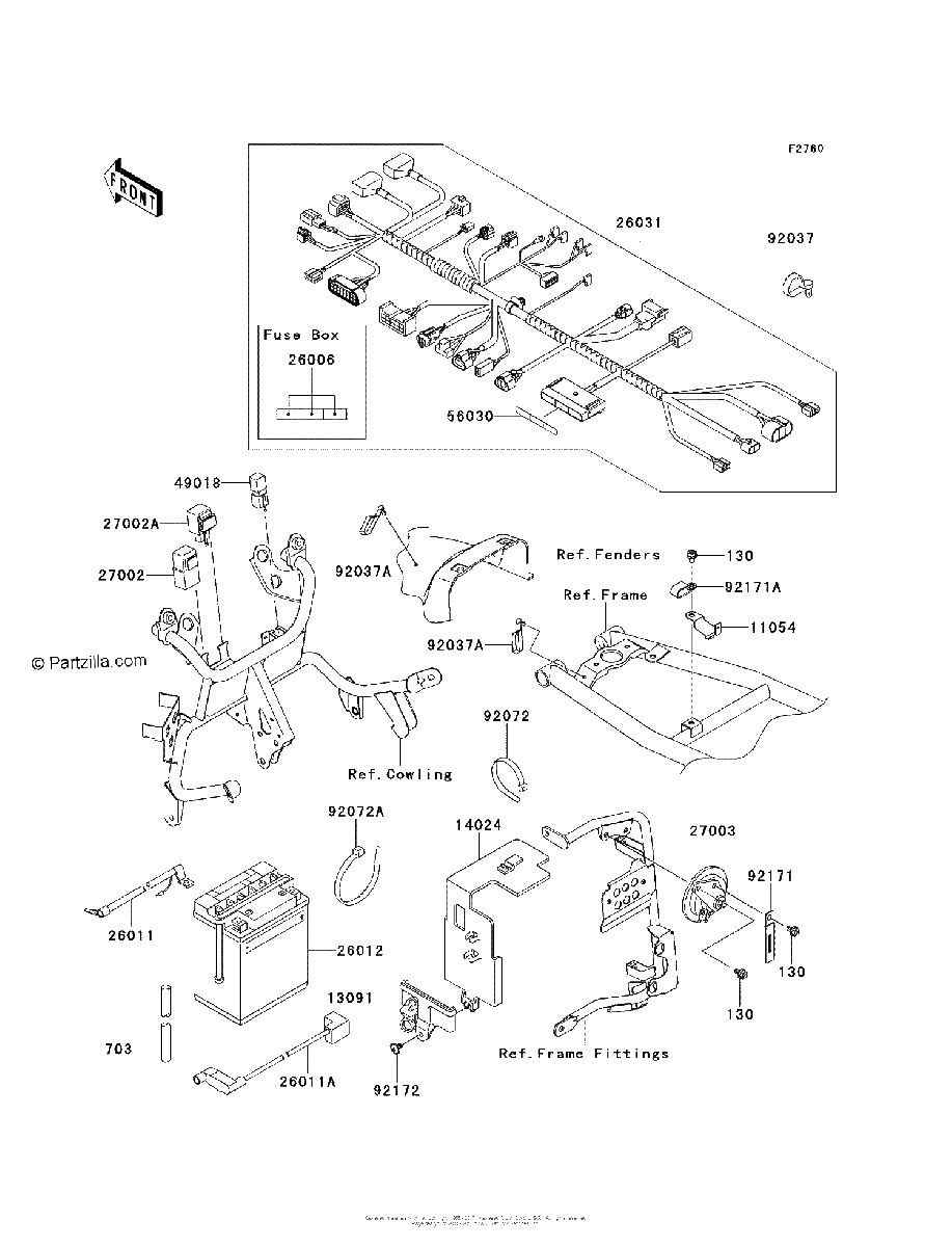 Diagrama de CHASSIS ELECTRICAL EQUIPMENT