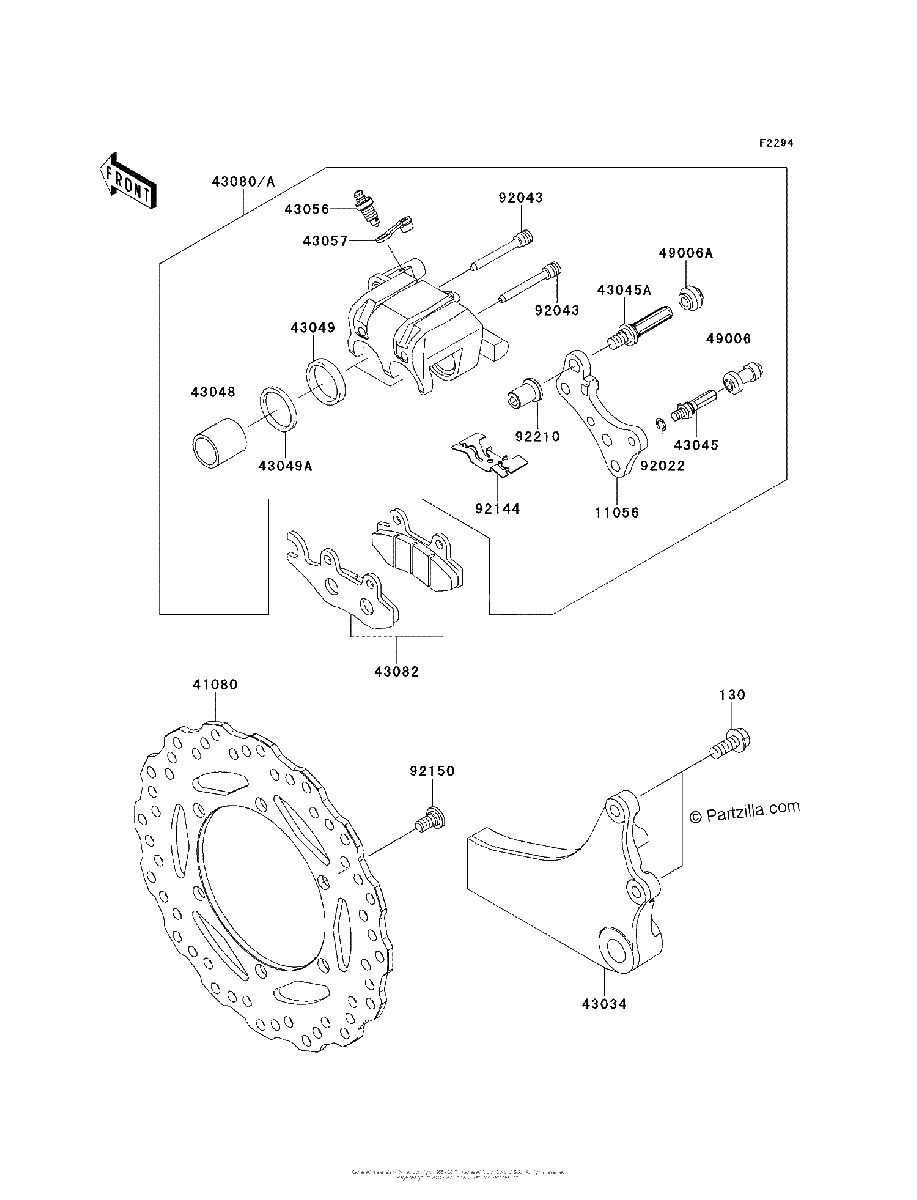 Diagrama de REAR BRAKE