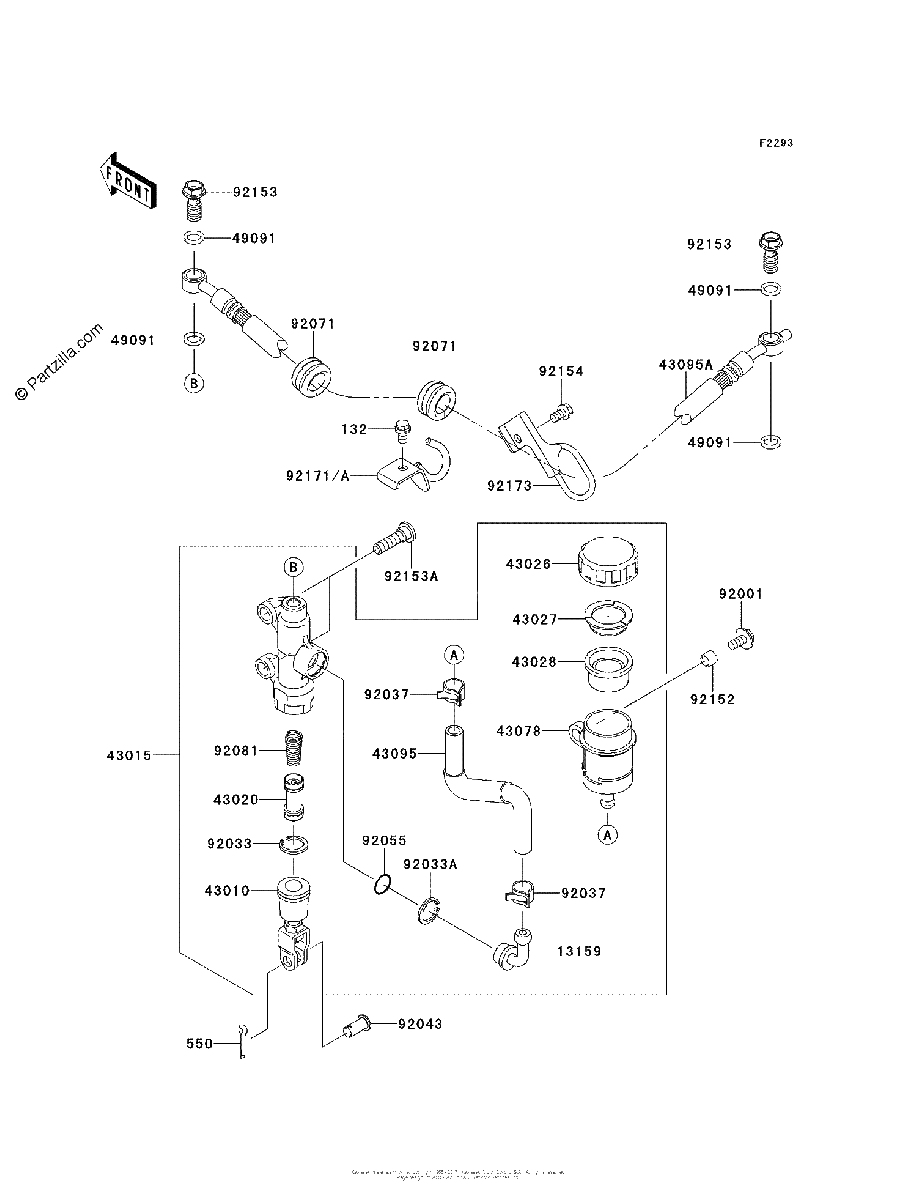 Diagrama de REAR MASTER CYLINDER