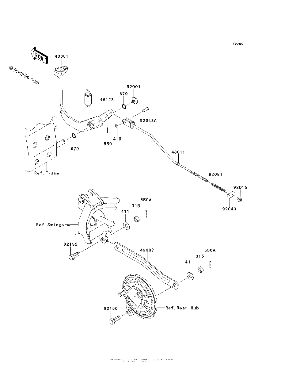 Diagrama de BRAKE PEDAL