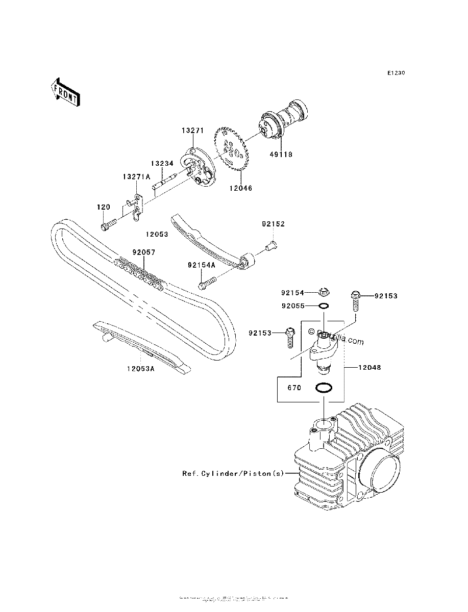 Diagrama de CAMSHAFT S TENSIONER
