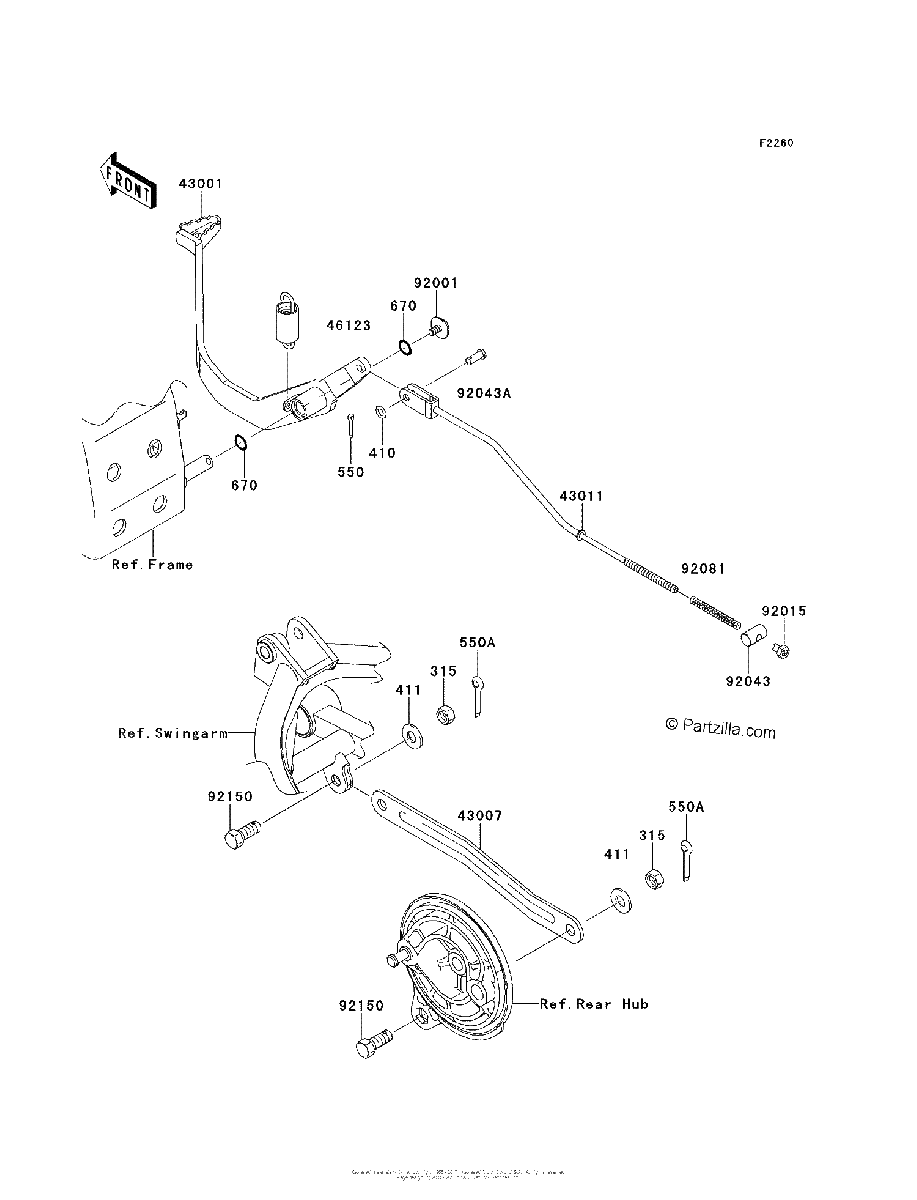 Diagrama de BRAKE PEDAL