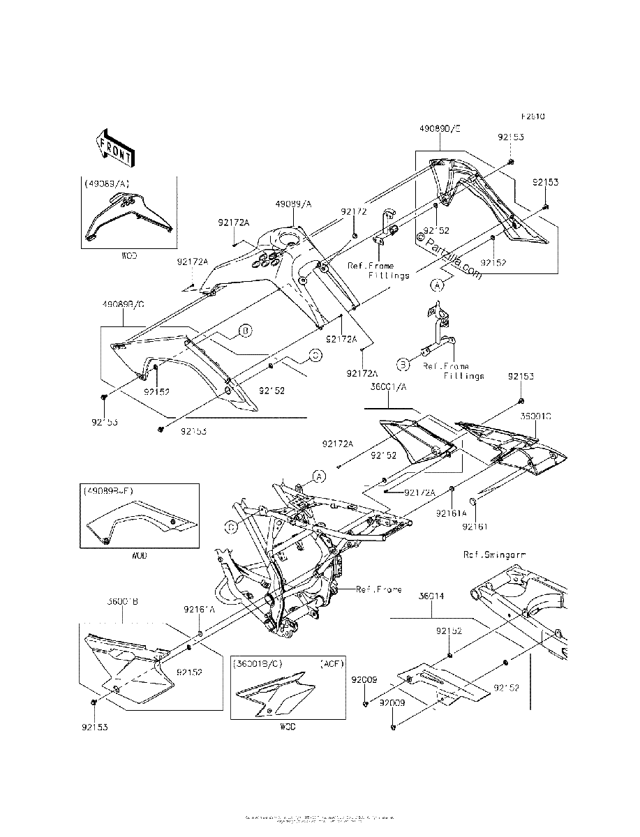 Diagrama de SIDE COVERS CHAIN COVER