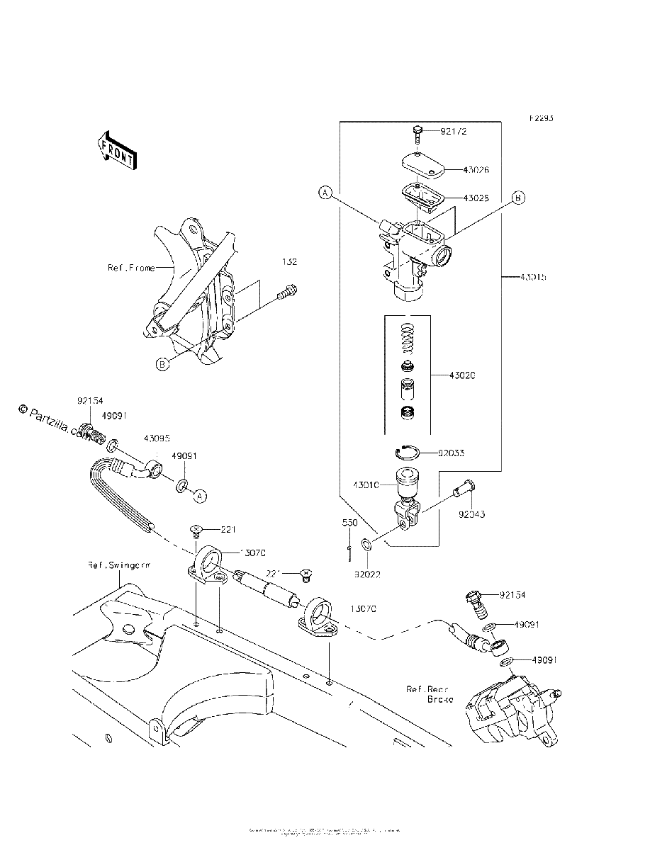 Diagrama de REAR MASTER CYLINDER