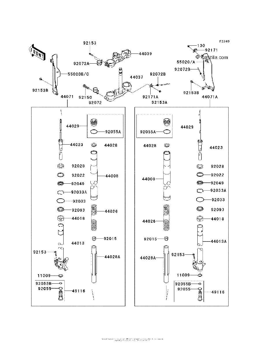 Diagrama de FRONT FORK