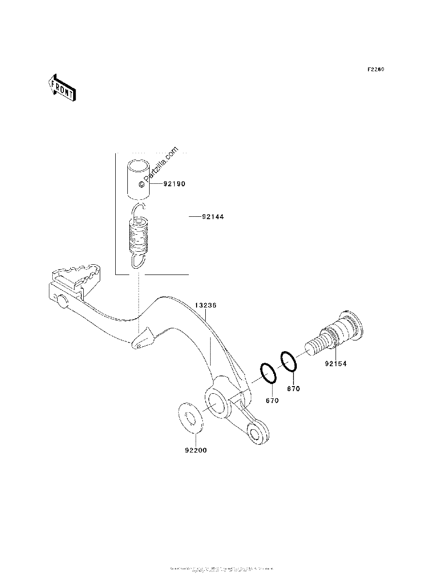 Diagrama de BRAKE PEDAL