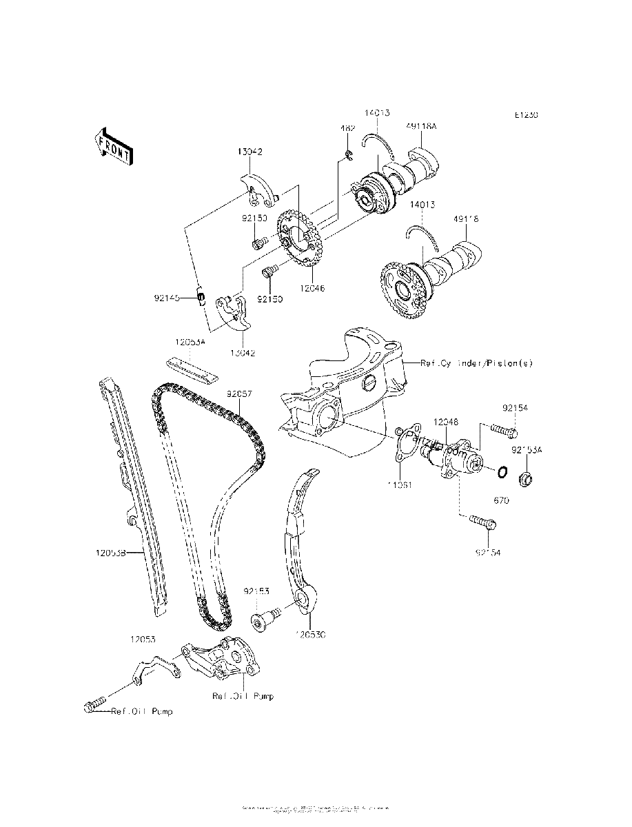 Diagrama de CAMSHAFT S TENSIONER