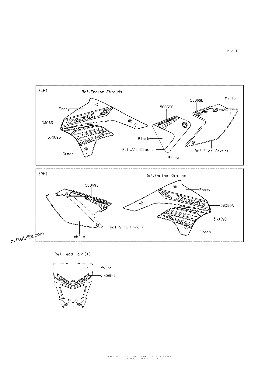 Diagrama de DECALS ADF AEF