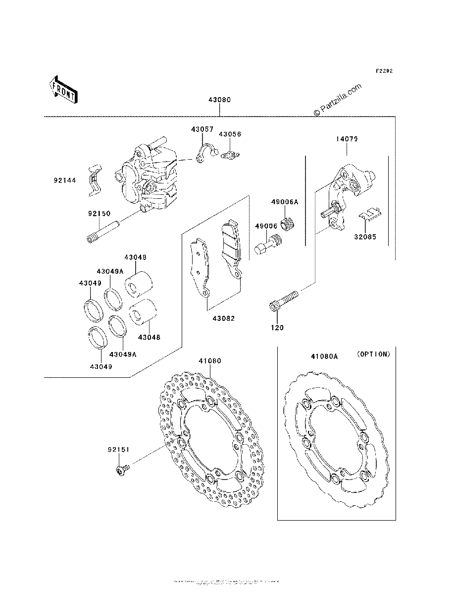Diagrama de FRONT BRAKE