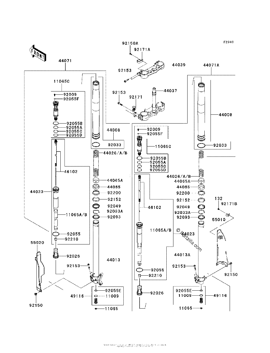 Diagrama de FRONT FORK