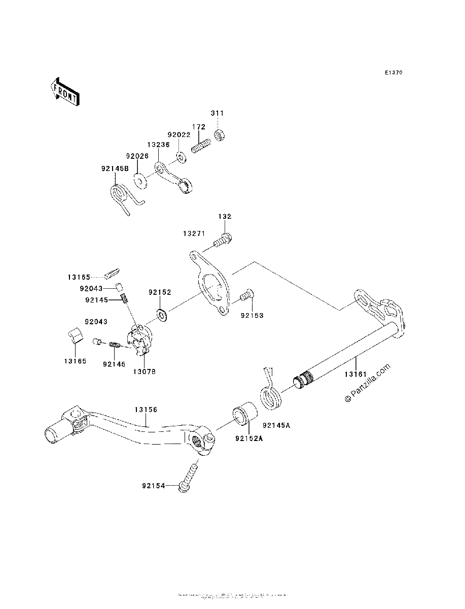 Diagrama de GEAR CHANGE MECHANISM