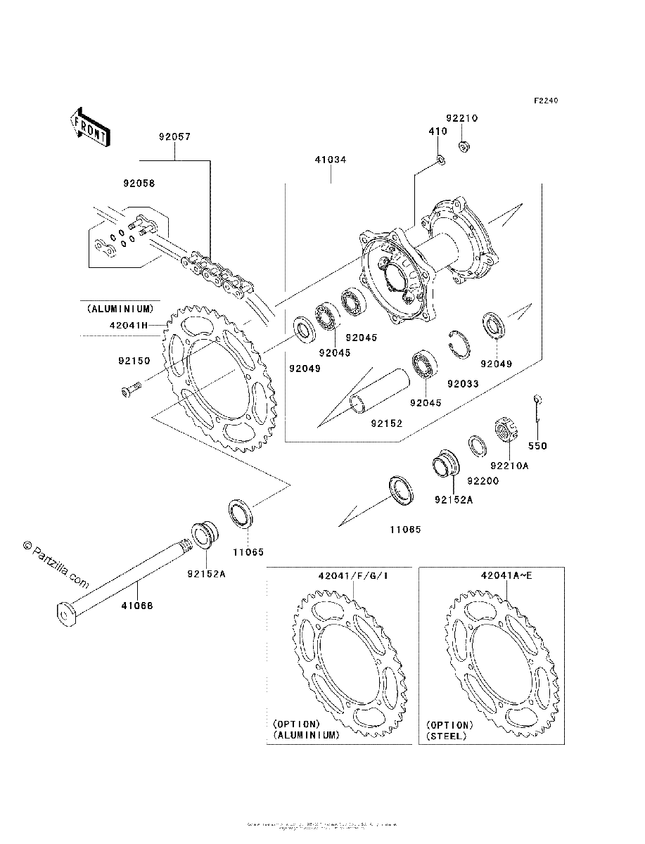 Diagrama de REAR HUB