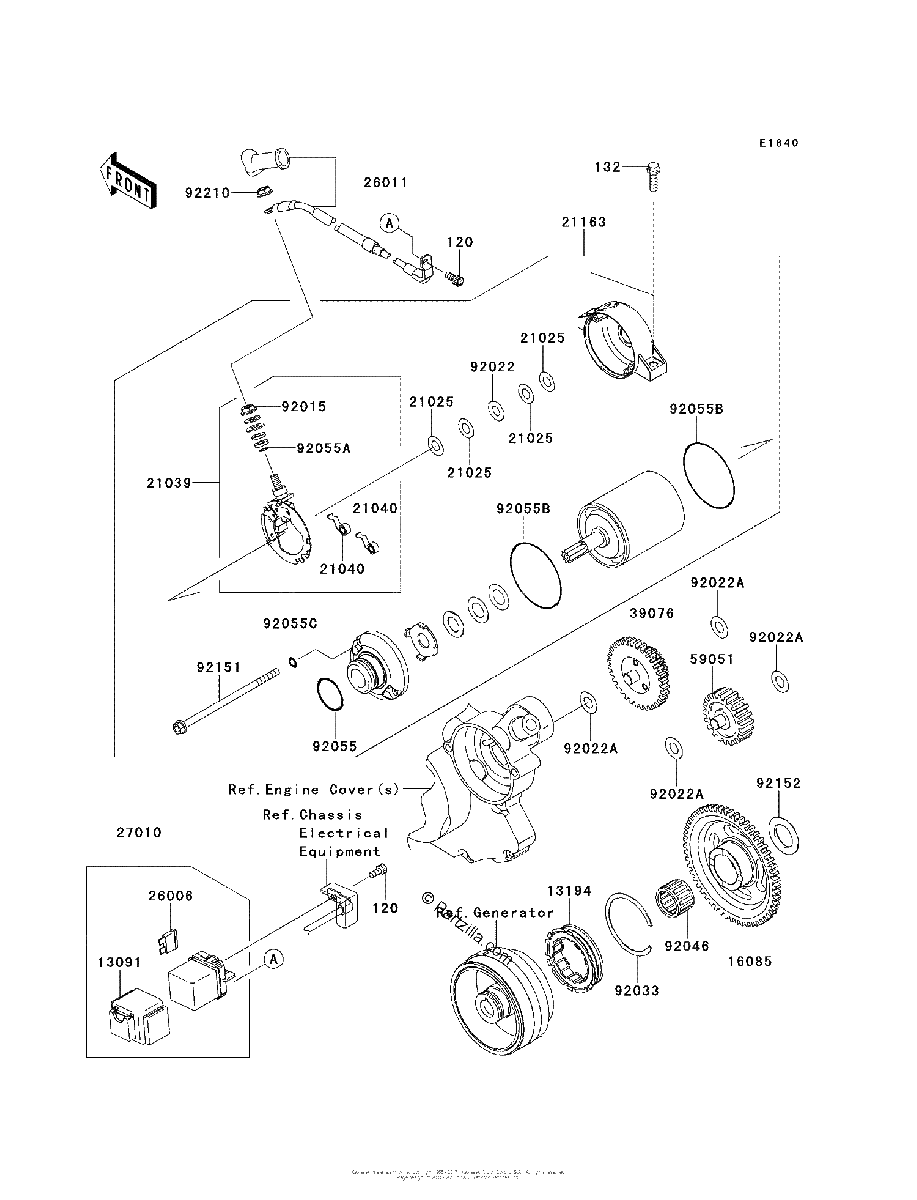 Diagrama de STARTER MOTOR