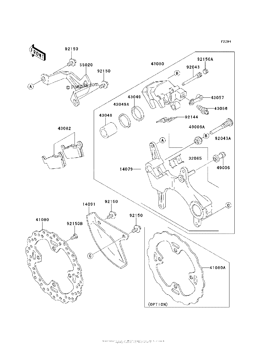 Diagrama de REAR BRAKE